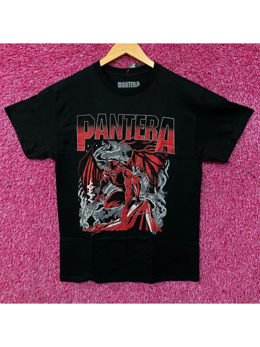 Pantera Cowboys From Hell Devil Smoking Metal Band T-Shirt Medium